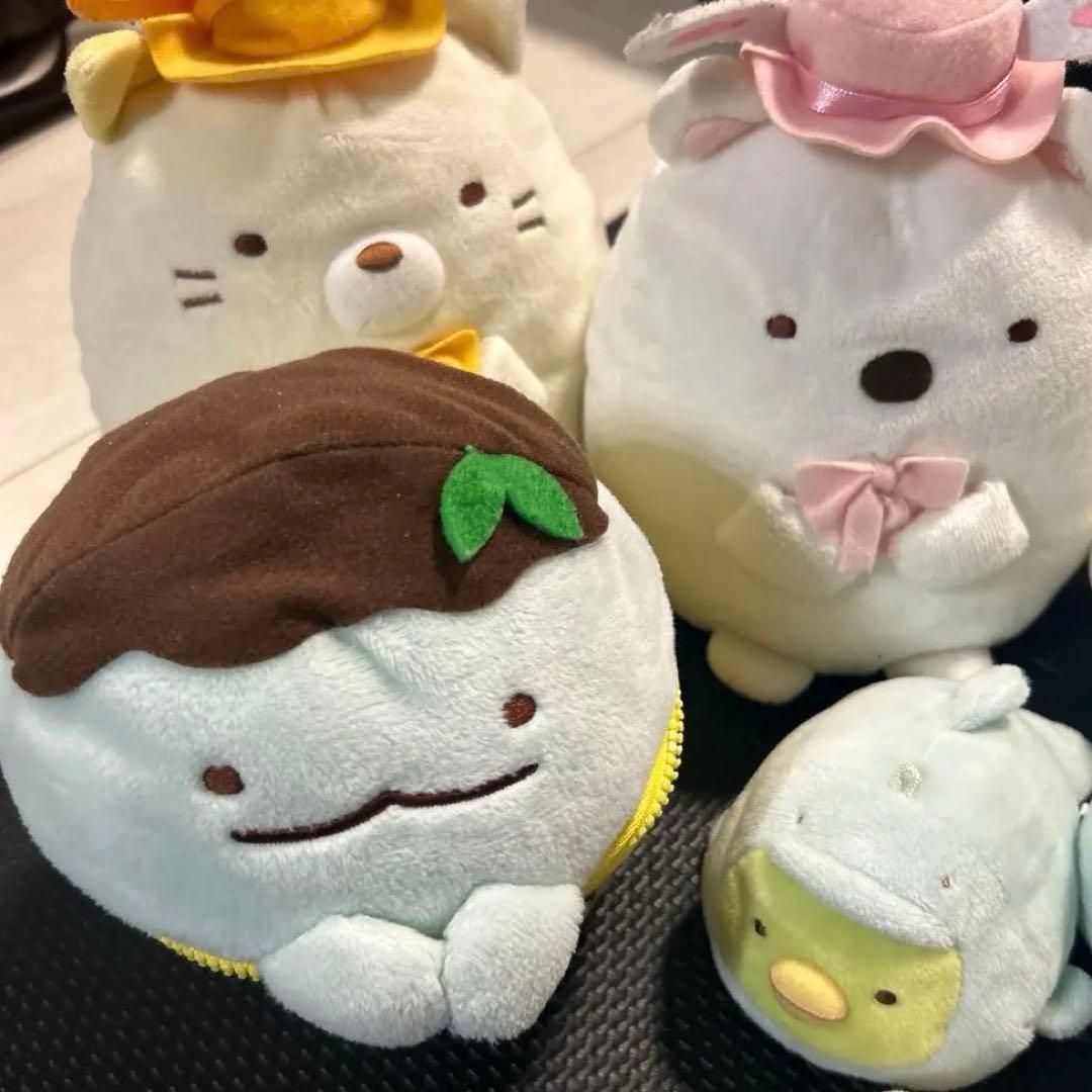 すみっコぐらし　ぬいぐるみセット　ねこハウス　11点セット　しろくま　とかげ