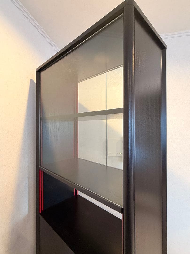 Cassina ixc / カッシーナ　キャビネット 6段　ブラック&レッド