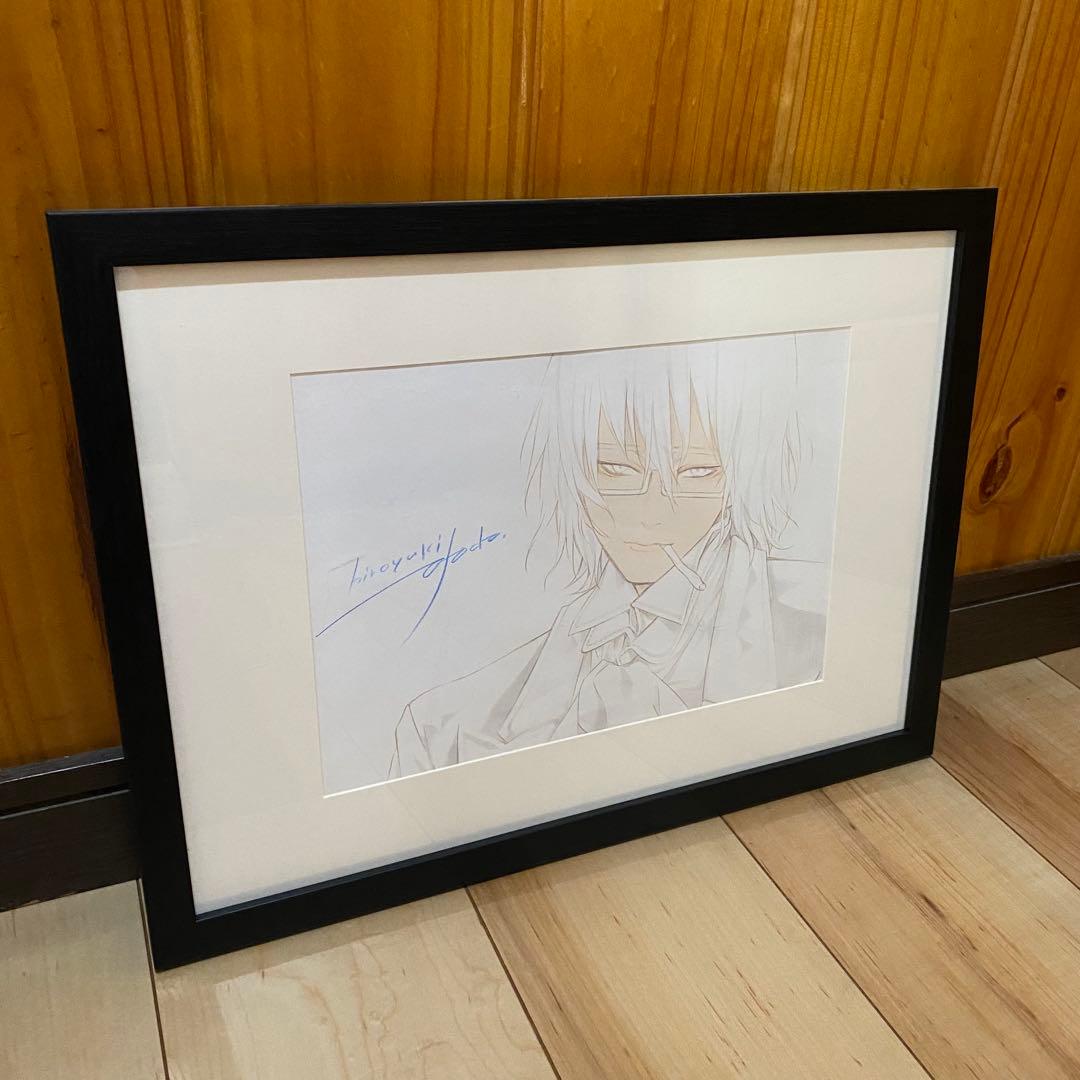 【原画】浅田弘幸 テガミバチ ラルゴ・ロイド 直筆サイン入り