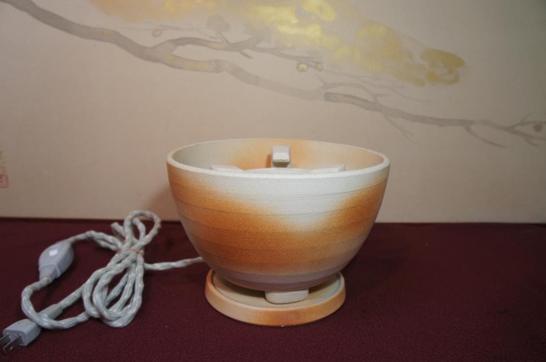 ☆瓶掛け 手あぶり 卓上火鉢 電熱器 送料込み