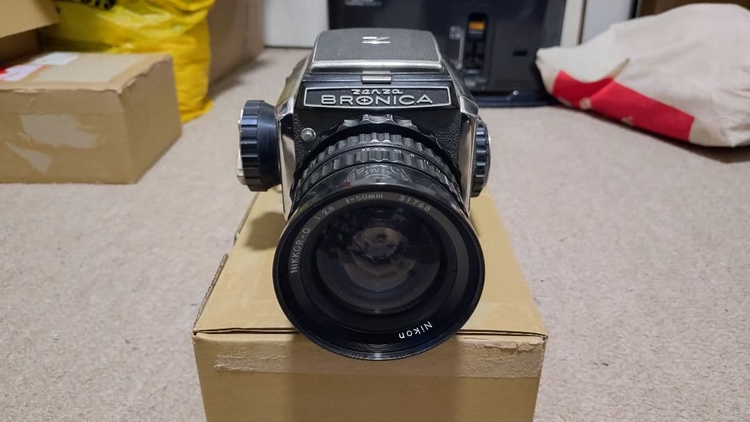 ゼンザブロニカ ジャンク品として 75ミリ 50ミリ レンズ付属