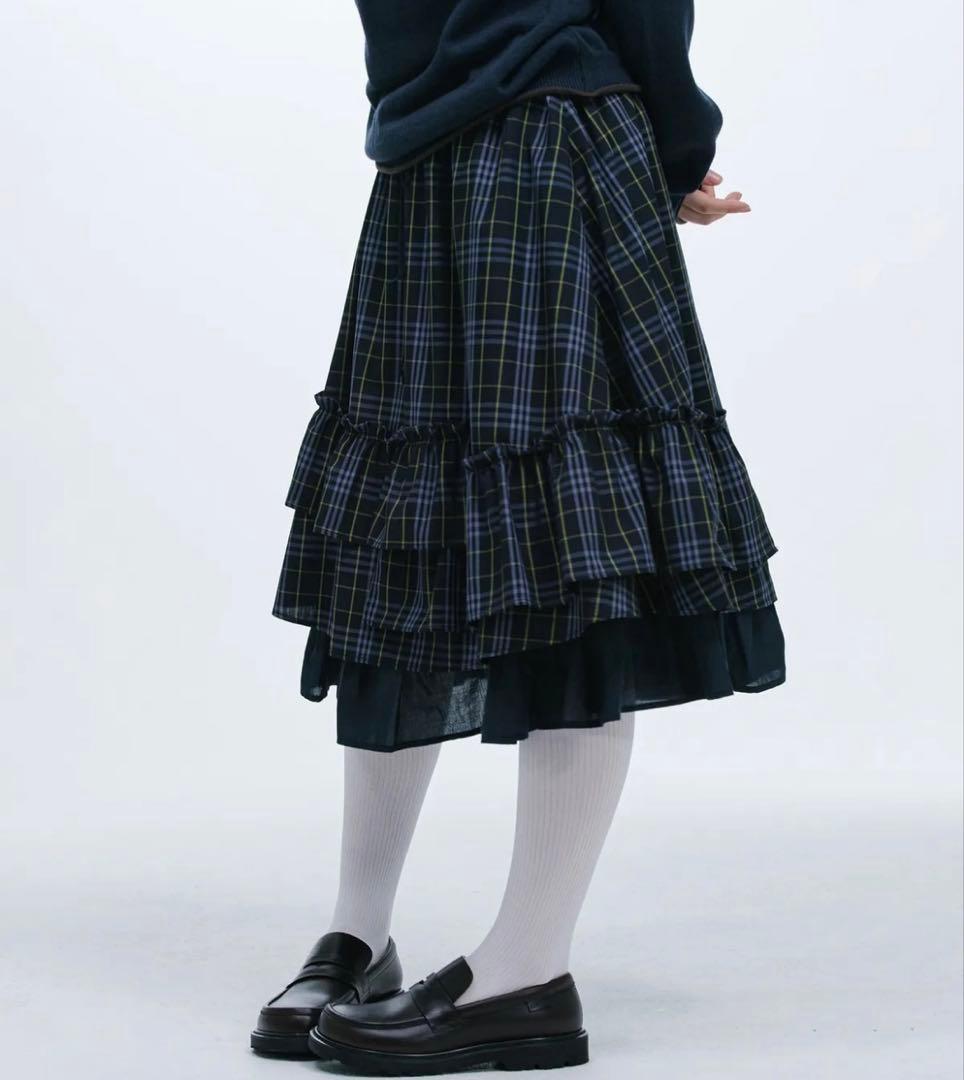 oheshio チェックスカート