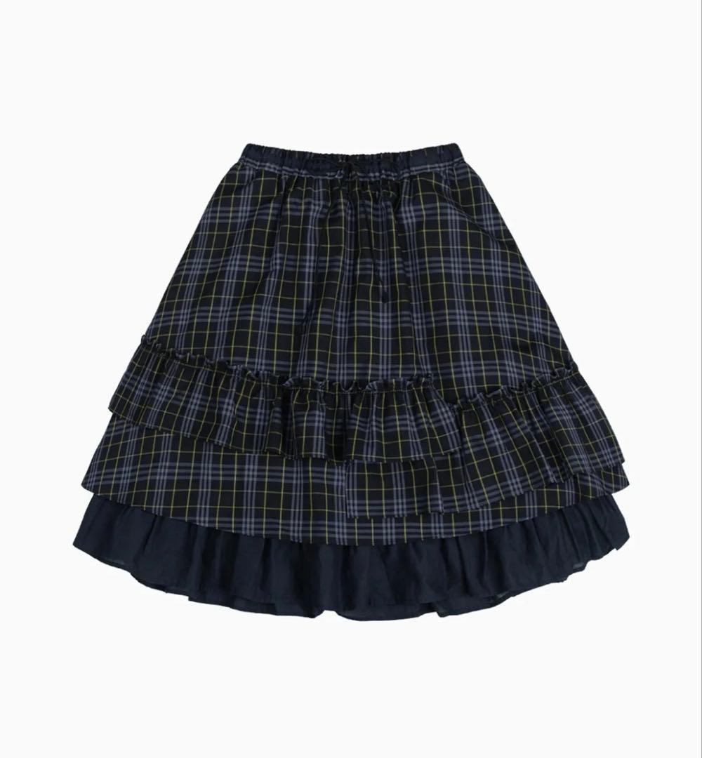 oheshio チェックスカート