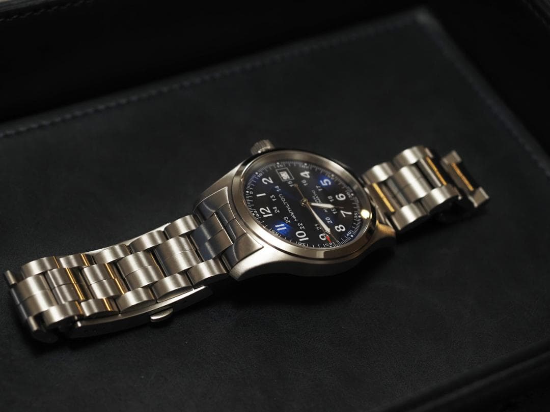 そまみち ハミルトン　カーキ フィールド Auto 38 mm