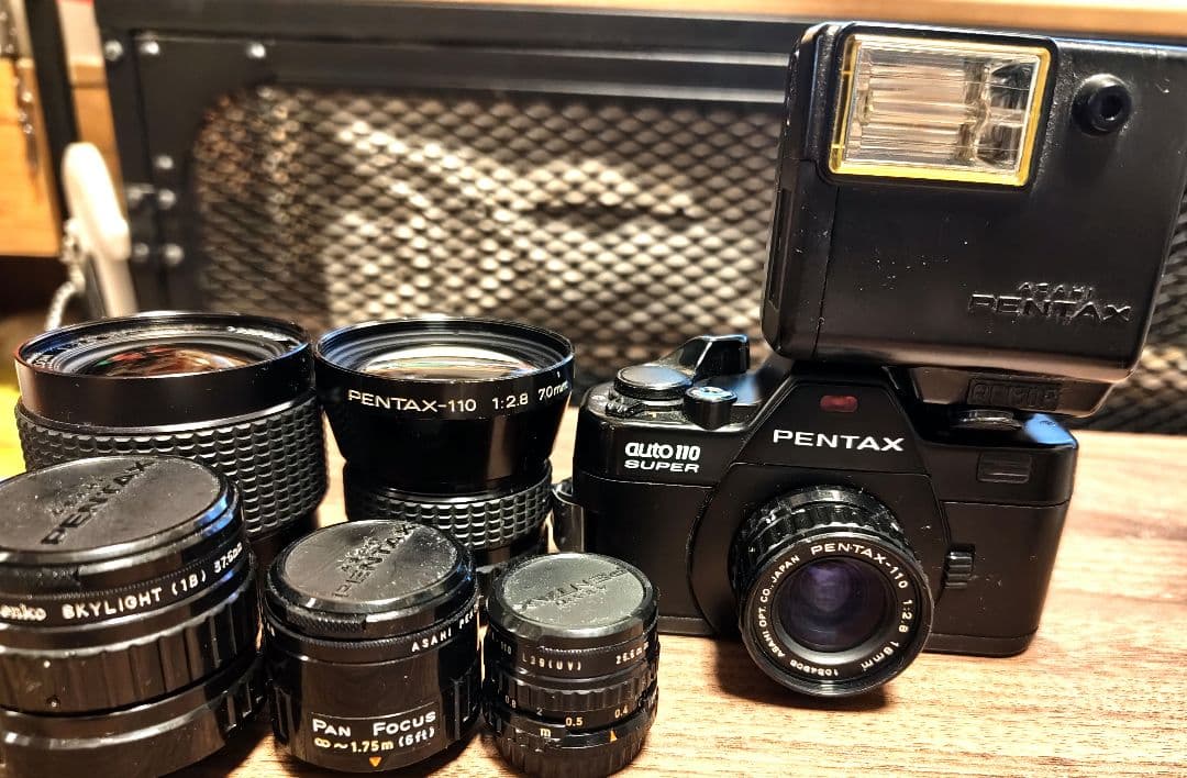 Pentax Auto110 Super　レンズ　ストロボセット