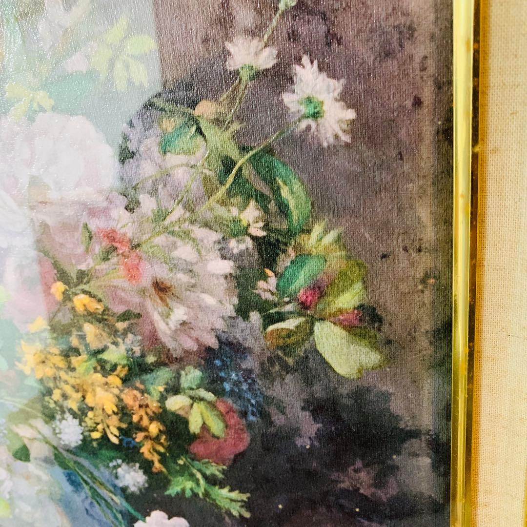 AUGUSTE RENOURE ルノワール　大きな花瓶の花束　絵画　額縁付