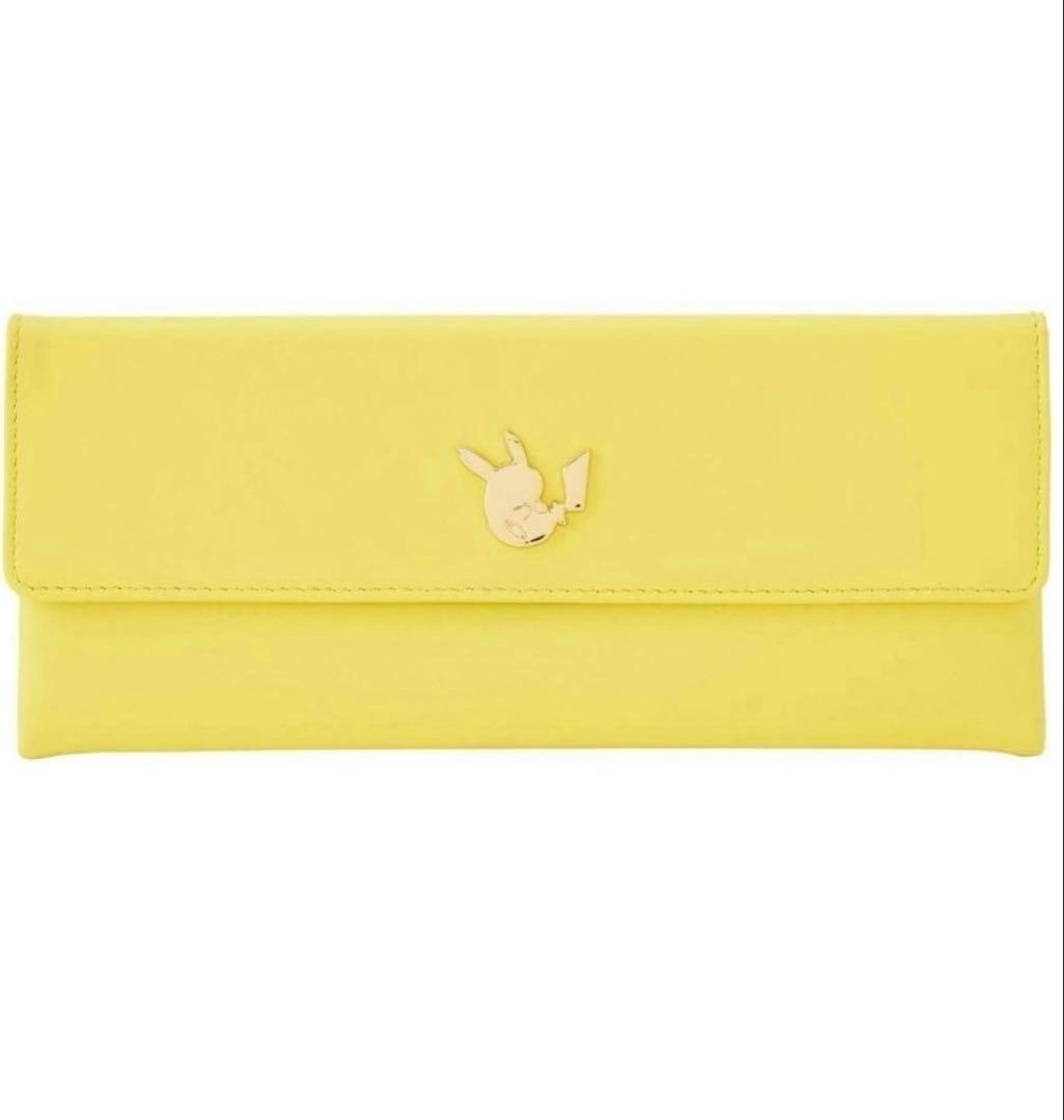 ポケモン　本革　ピカチュウマルチフラットケース