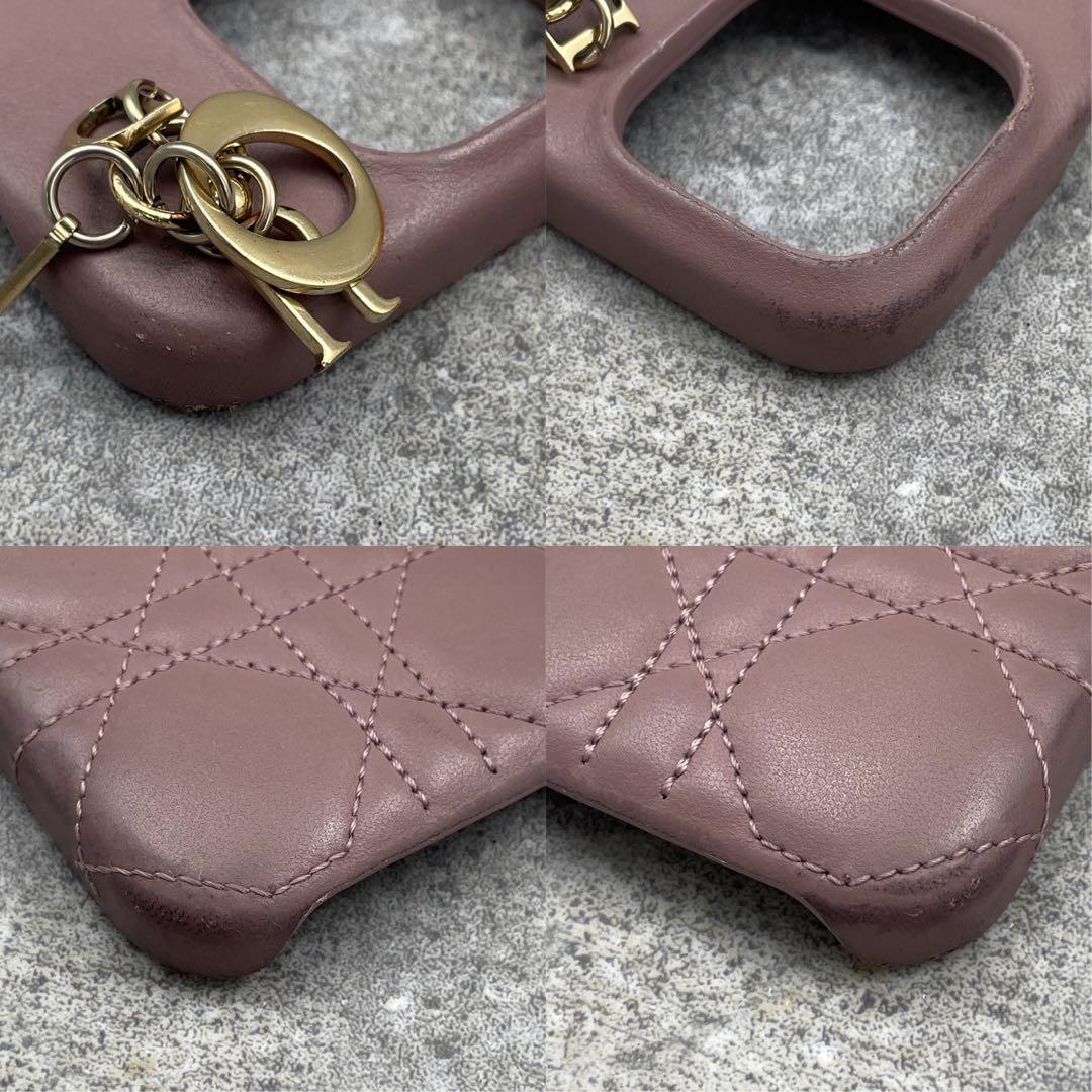 Dior ディオール iPhone 14Proケース カナージュラム　ピンク