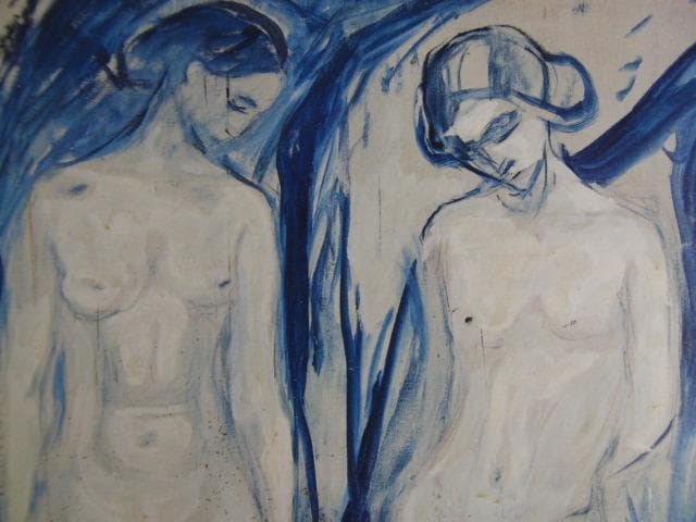 ムンク、『「人間の山」のための習作』、希少な画集より