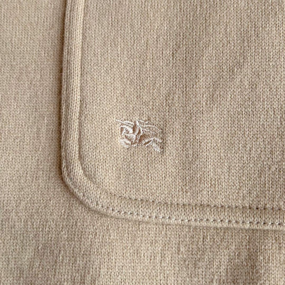 大きいサイズ✨ バーバリー　ウールコート　ノバチェック　ベージュ　刺繍ロゴ　44