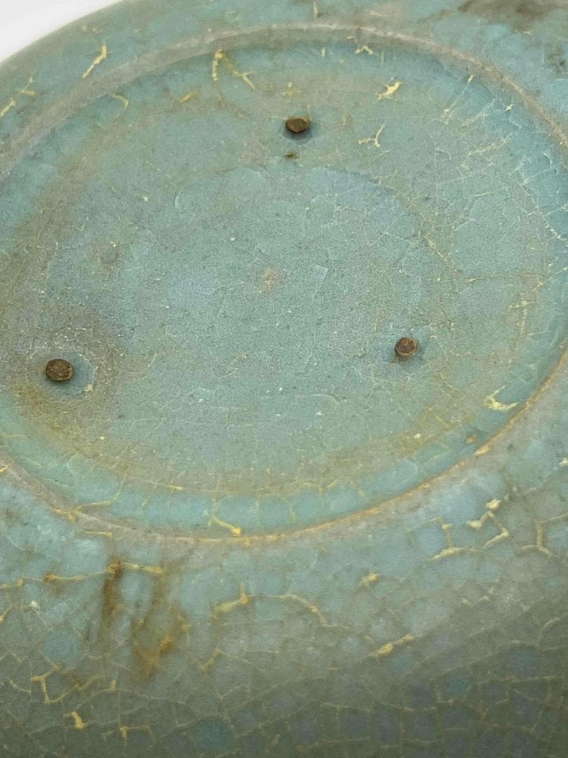 五代～北宋時代　青磁　汝官窯支釘洗　北方青磁　南宋官窯　支針焼き(C-69)