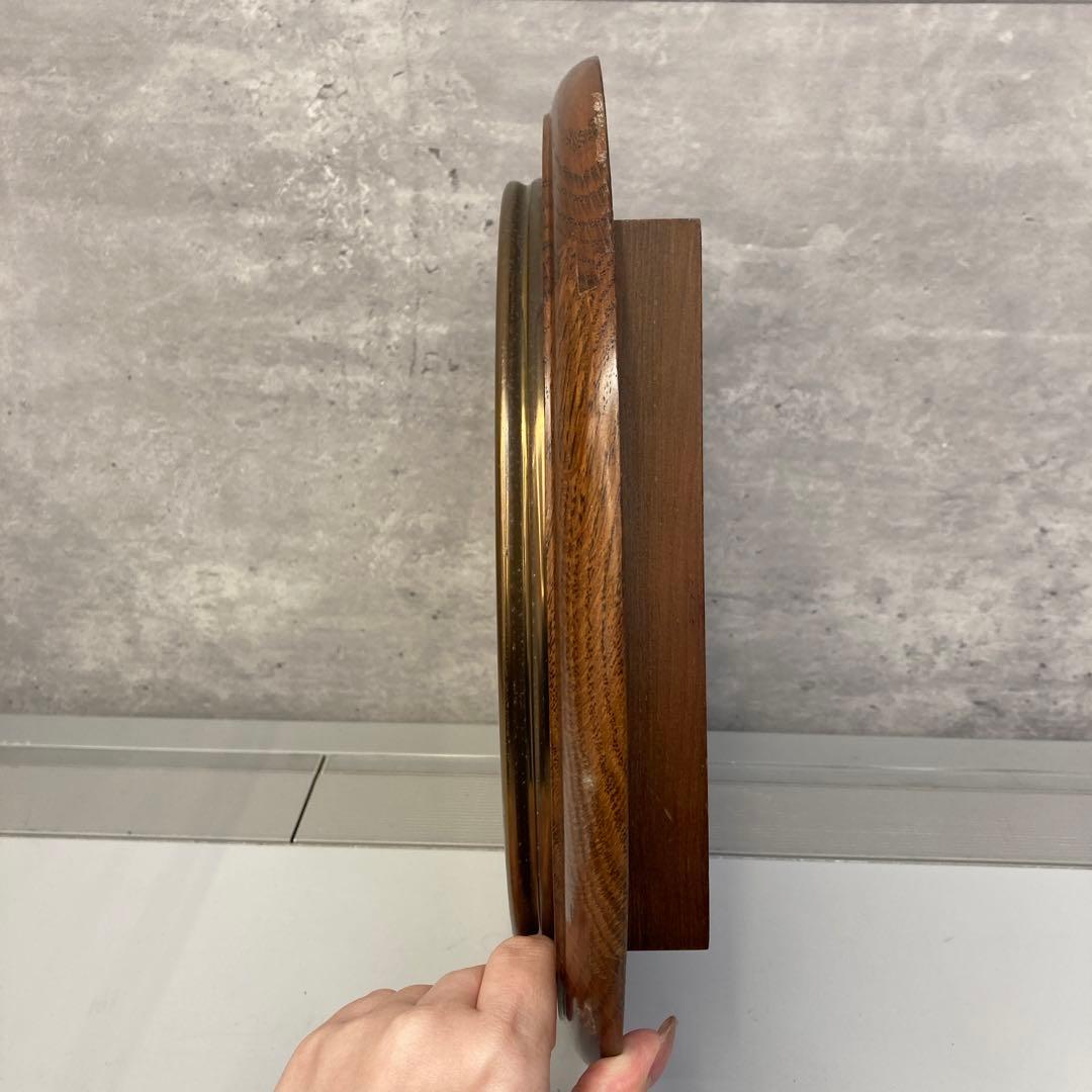 ナイトギビンズ 時計 丸型 木製フレーム 掛時計 壁掛け クオーツ 英国製