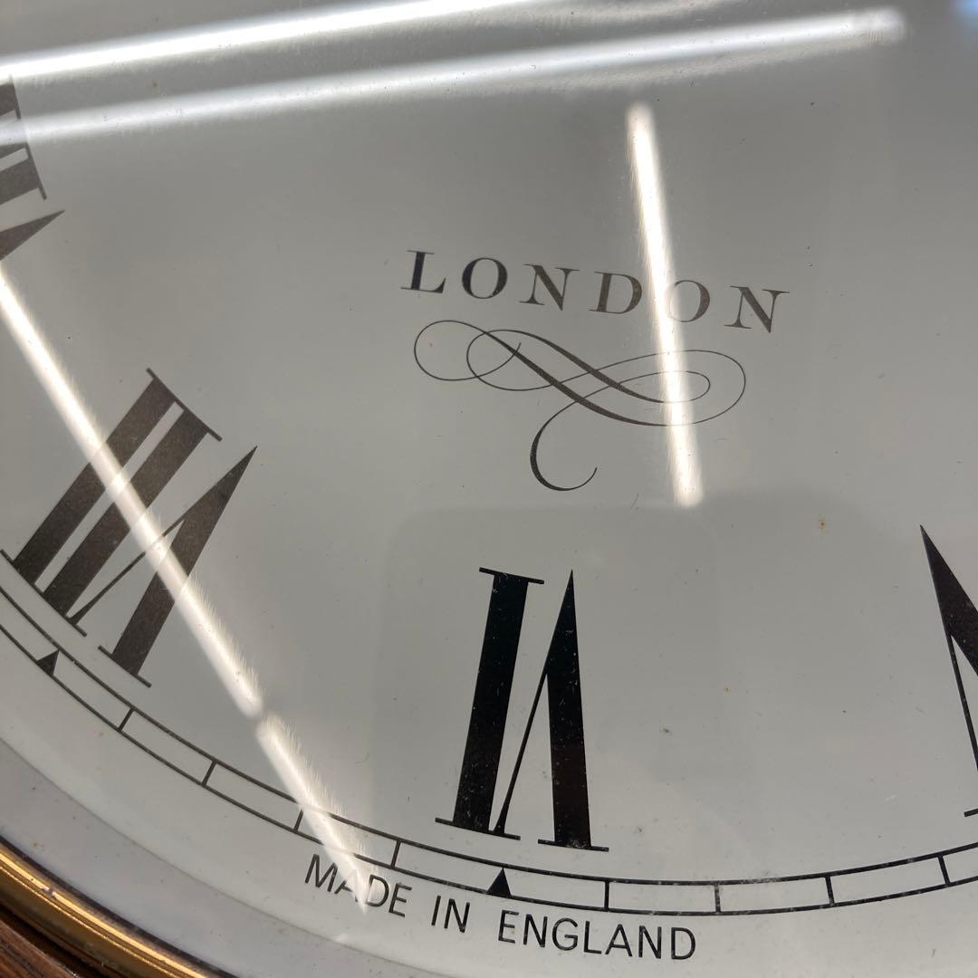 ナイトギビンズ 時計 丸型 木製フレーム 掛時計 壁掛け クオーツ 英国製