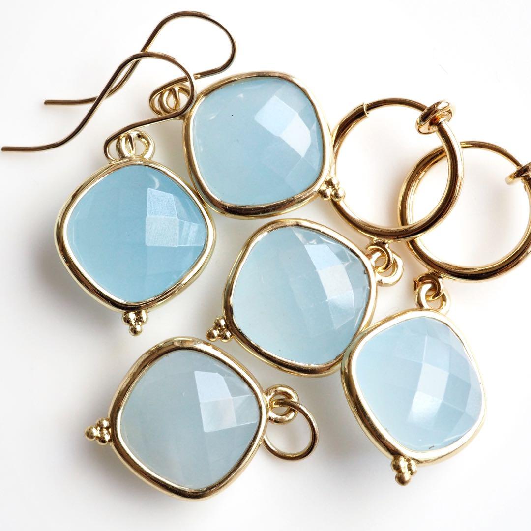 【ほぅ】宝石質カーネリアンのバタフライイヤリング