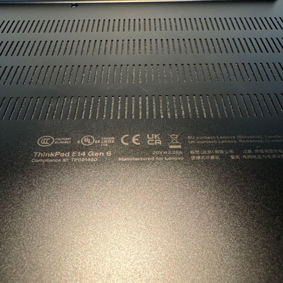 Windowsノート本体 Lenovo ThinkPad E14 Gen 6 32GB 2TB+256GB