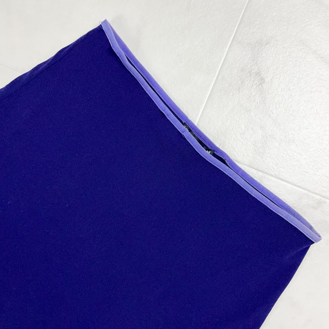 VIVIENNE TAM 裾シアーデザインスカート 紫 サイズXS*FD866