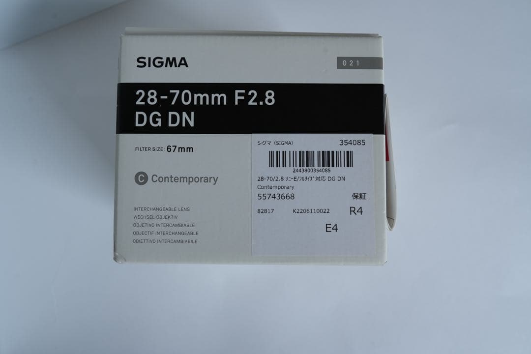 レンズ(単焦点) SIGMA 28-70mm F/2.8 DG DN