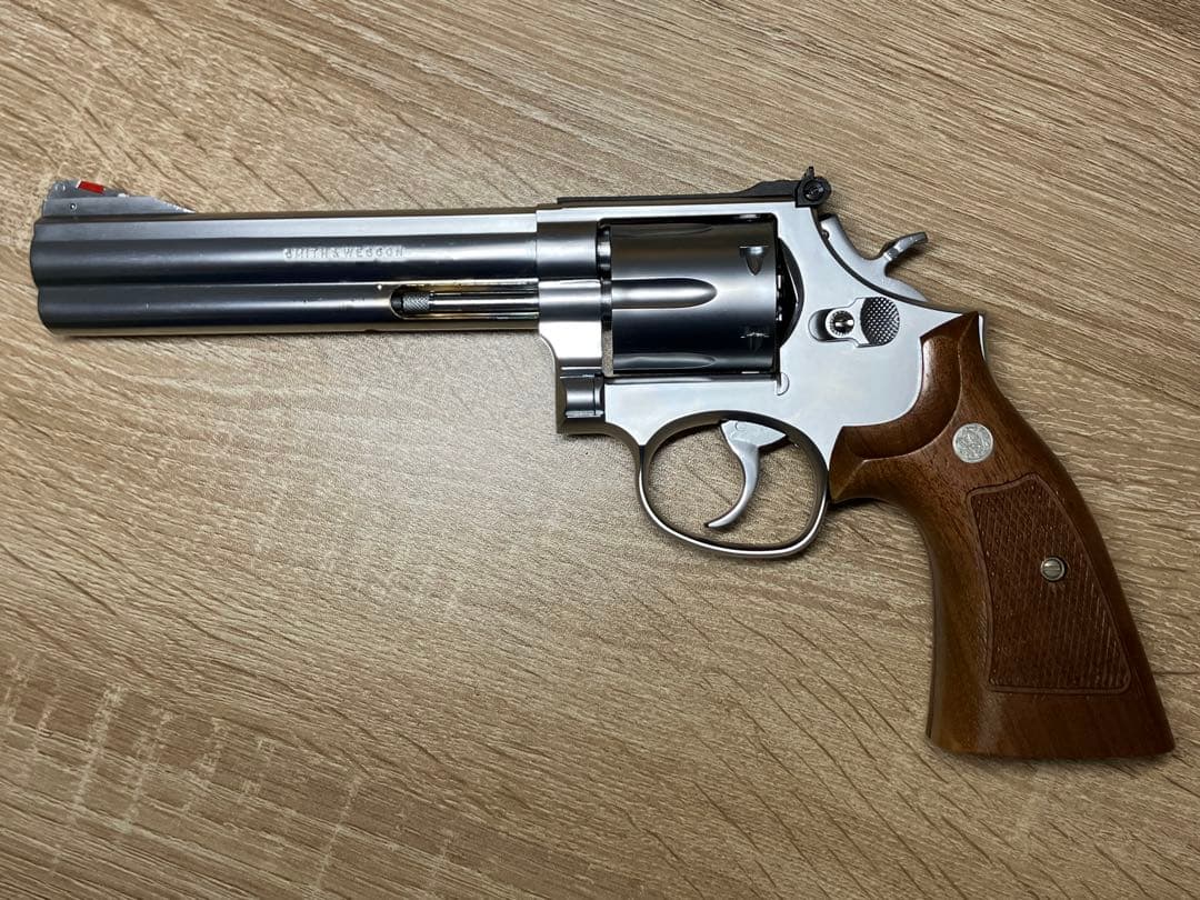 MGC S&W M686 6インチ モデルガン 木製グリップ付き