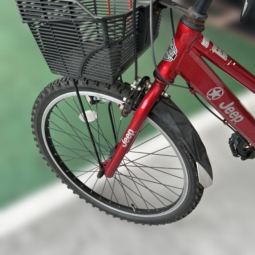 Jeep ジュニアバイク 赤24インチ