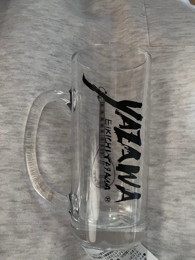 矢沢永吉　ビールジョッキ　ビワベース　フデ1 ロゴ3