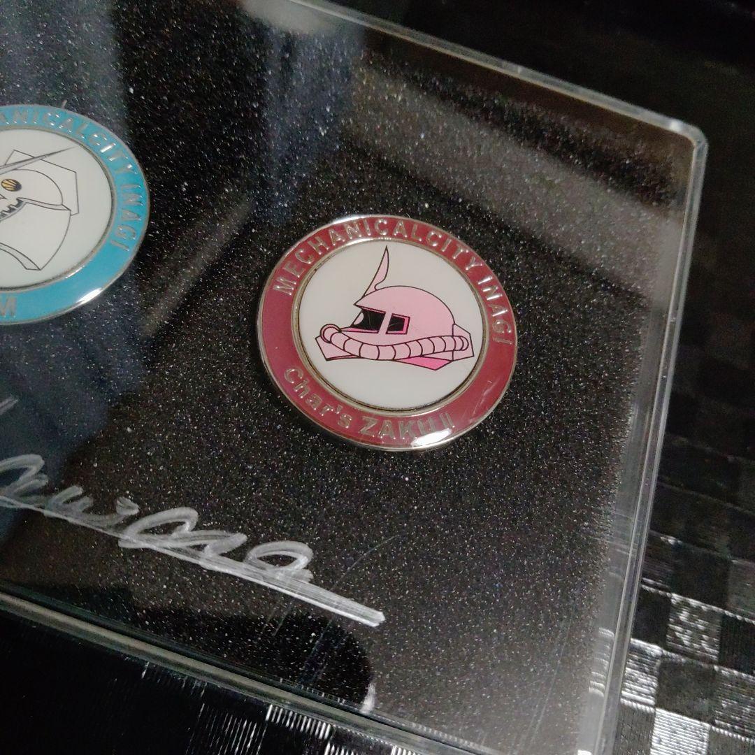 機動戦士ガンダム　大河原邦男　直筆サイン入りピンバッジセット　限定　レア　非売品