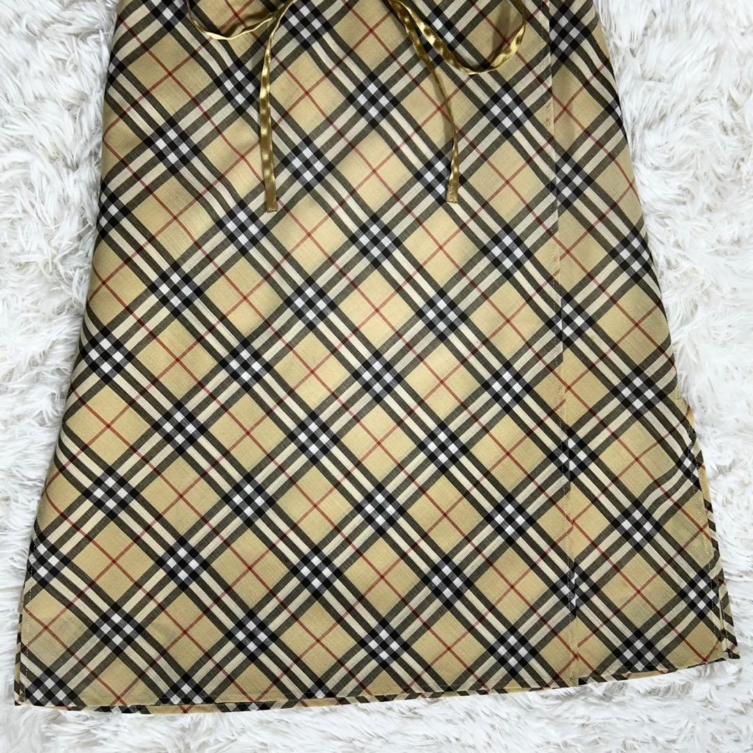 美品✨《バーバリーブルーレーベル》 ノバチェック巻きスカート 36 ペチコート