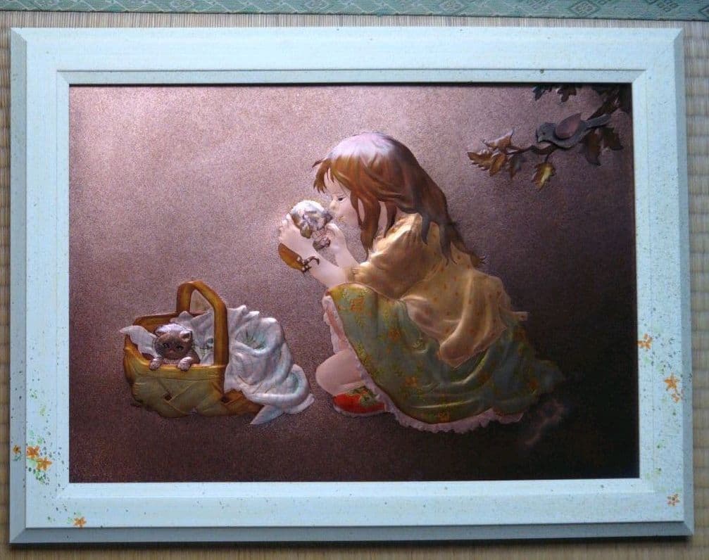 コパークラフト  題名「子猫のママは あたし」