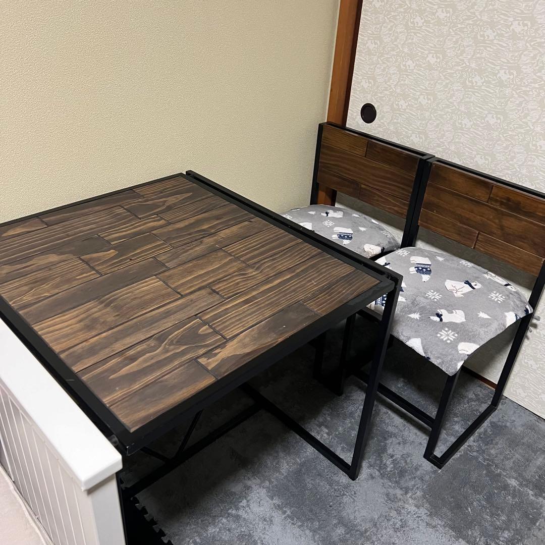 ダイニングテーブル3点セット　ニトリ