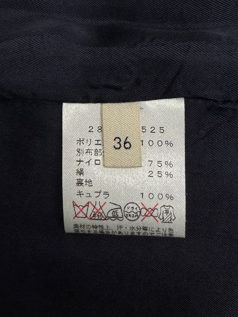 セリーヌ フラワージャガード コート 36 ネイビー CELINE チェスター