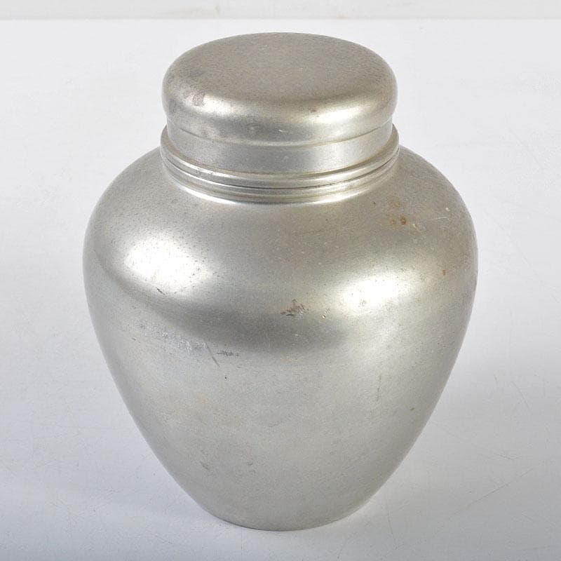 煎茶道具　英祥堂造　古錫　茶壷　茶心壷　約620g　F　R4416