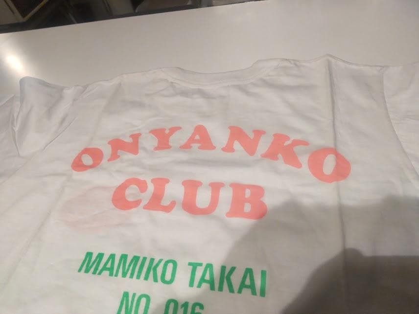 和レトロ★80年代★当時物 おニャン子クラブ No.16 高井麻巳子 Tシャツ