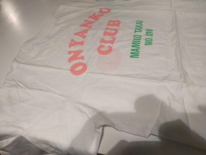 和レトロ★80年代★当時物 おニャン子クラブ No.16 高井麻巳子 Tシャツ