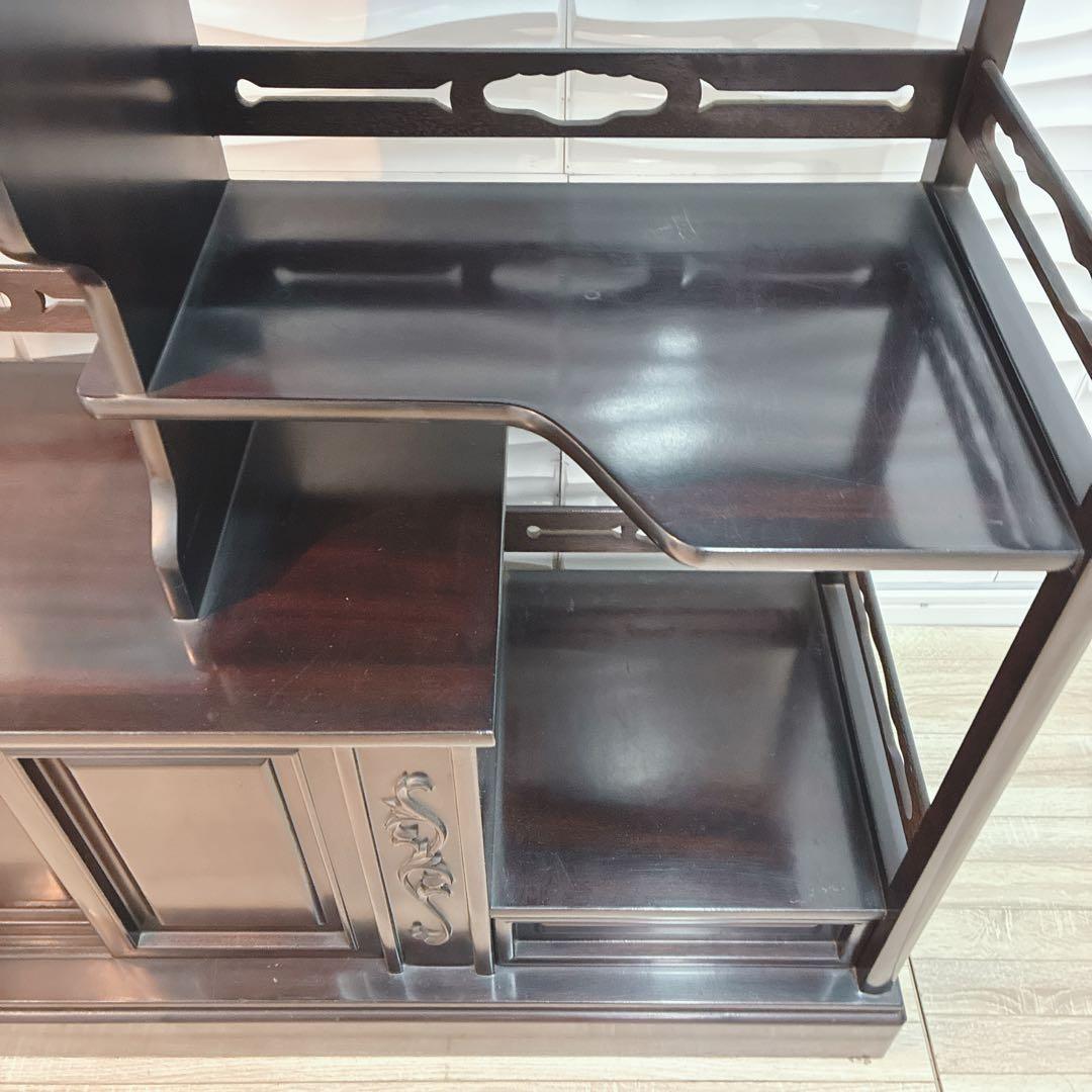 ◇大阪府全域 神戸市 配達料無料！◇唐木家具◇飾り棚◇茶棚◇アンティーク家具◇