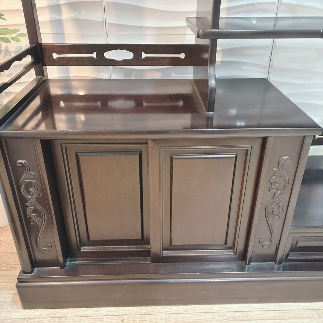 ◇大阪府全域 神戸市 配達料無料！◇唐木家具◇飾り棚◇茶棚◇アンティーク家具◇