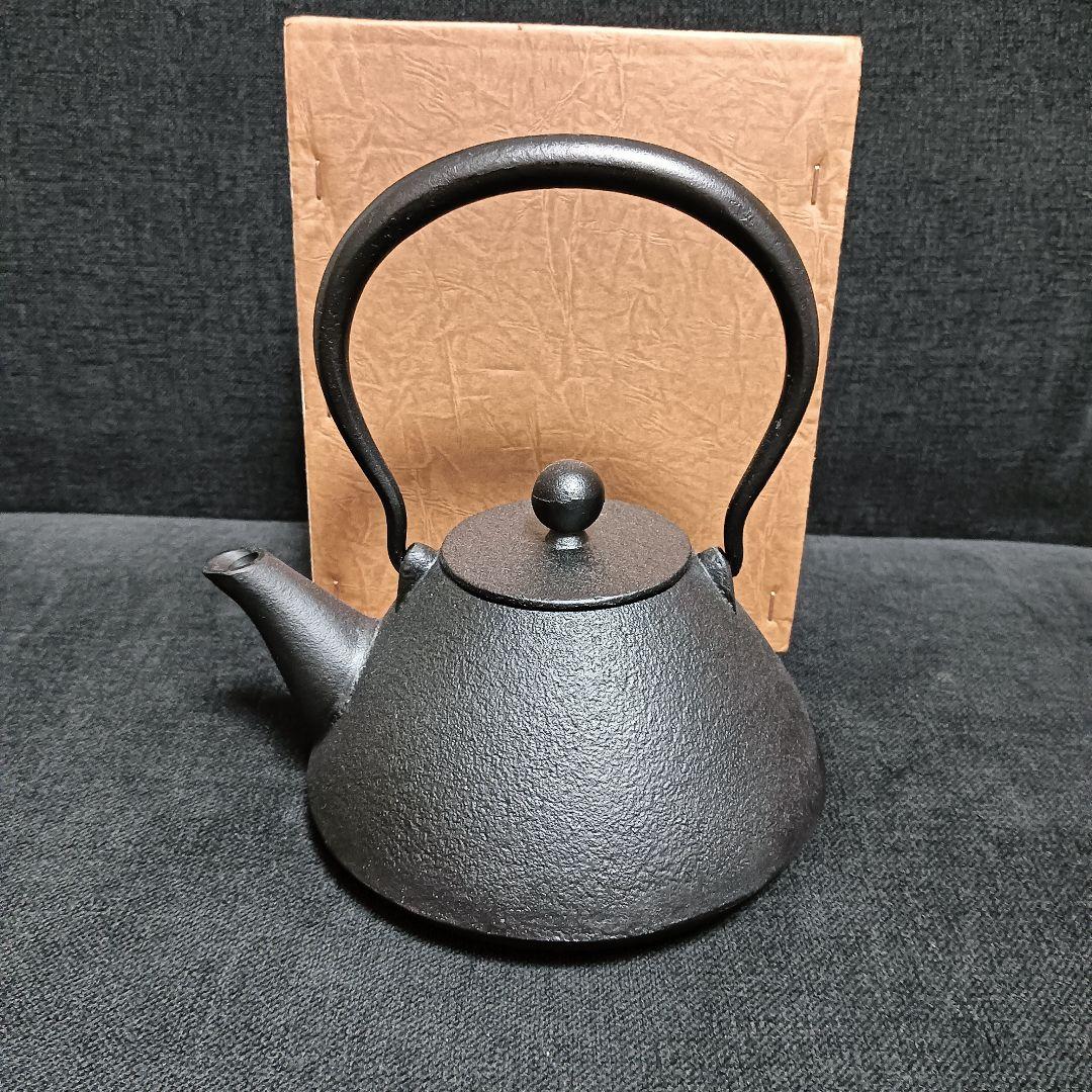 南部鉄器　鉄瓶　小笠原陸兆　小笠原鋳造所　末広　未使用品