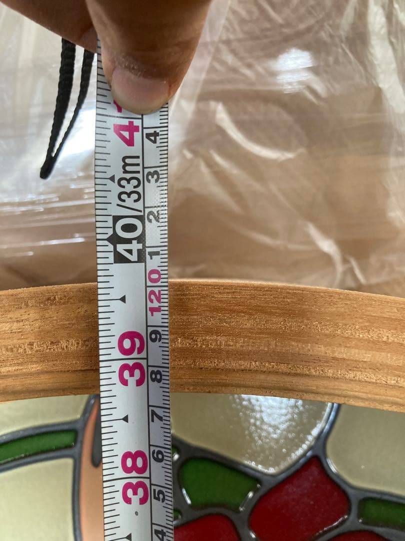 ステンドガラス 女性シルエット 花デザイン ガラスアート 窓