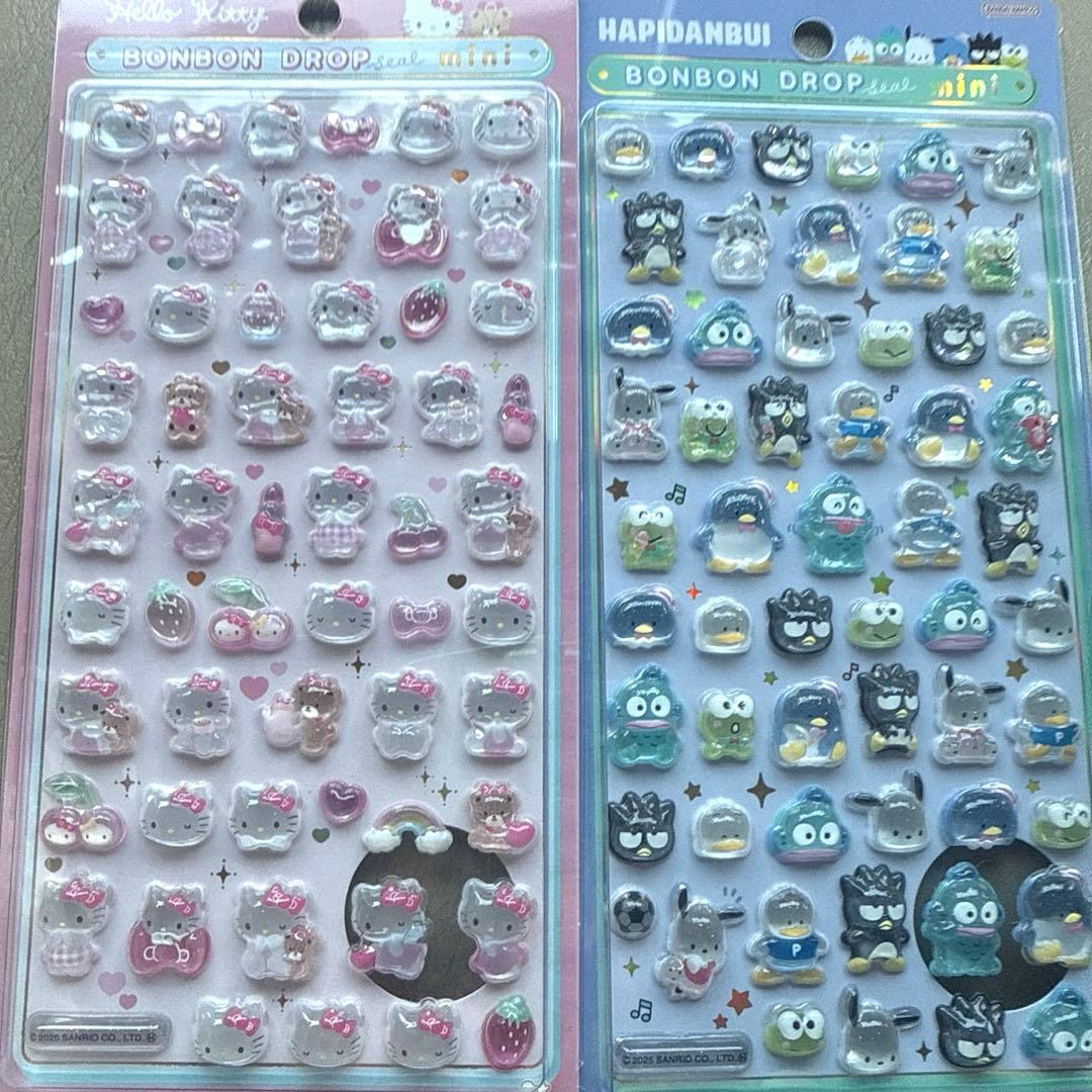 ボンボンドロップシール　ミニ　6枚セット