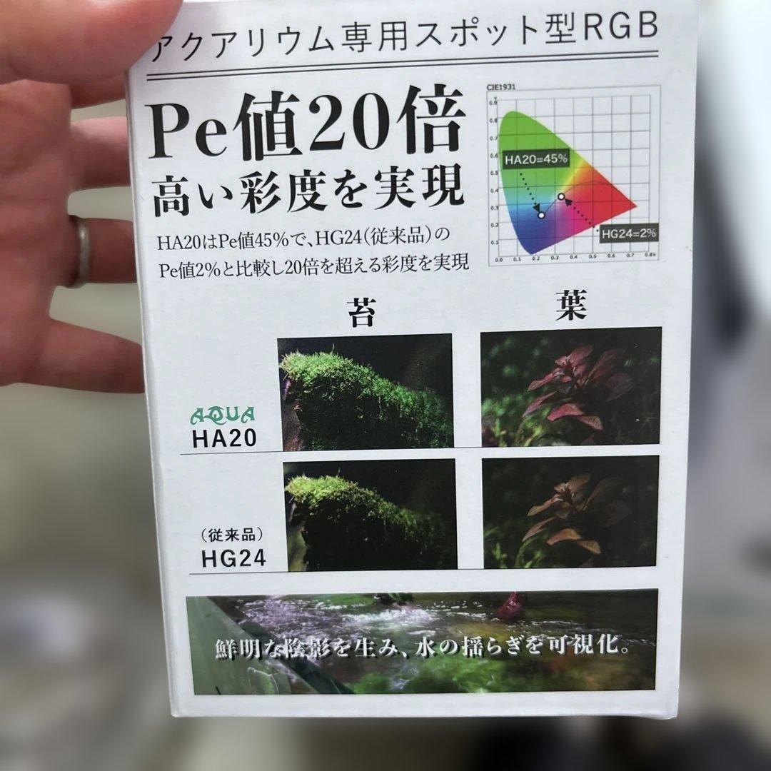 ヘリオスHELIOS AQUA LED HA20 寒色系2個セット 【RGB】