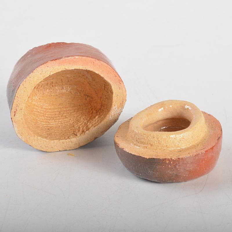 big boy 茶道具　楽焼　金井紫晴造　福郎香合　共箱　V　6336