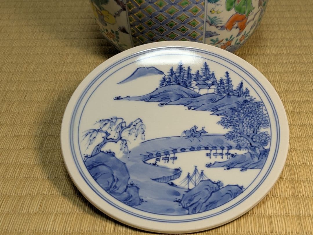 【上作】色絵唐子之図水指　高野昭阿弥　京焼