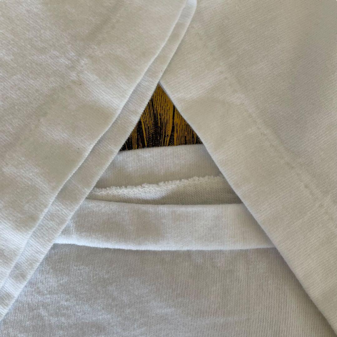 90s flos solis maior Tシャツ アート 向日葵 白 S