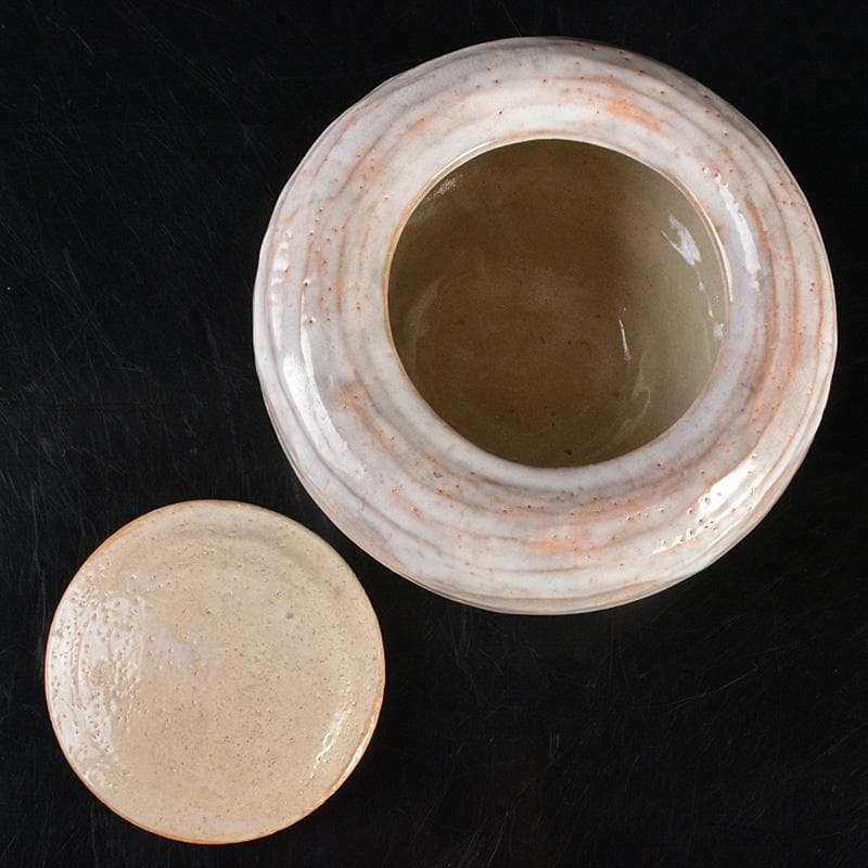 茶道具　印南窯　井上方竹造　瓢箪　水指　共布　堀内宗完極め箱　M R6801