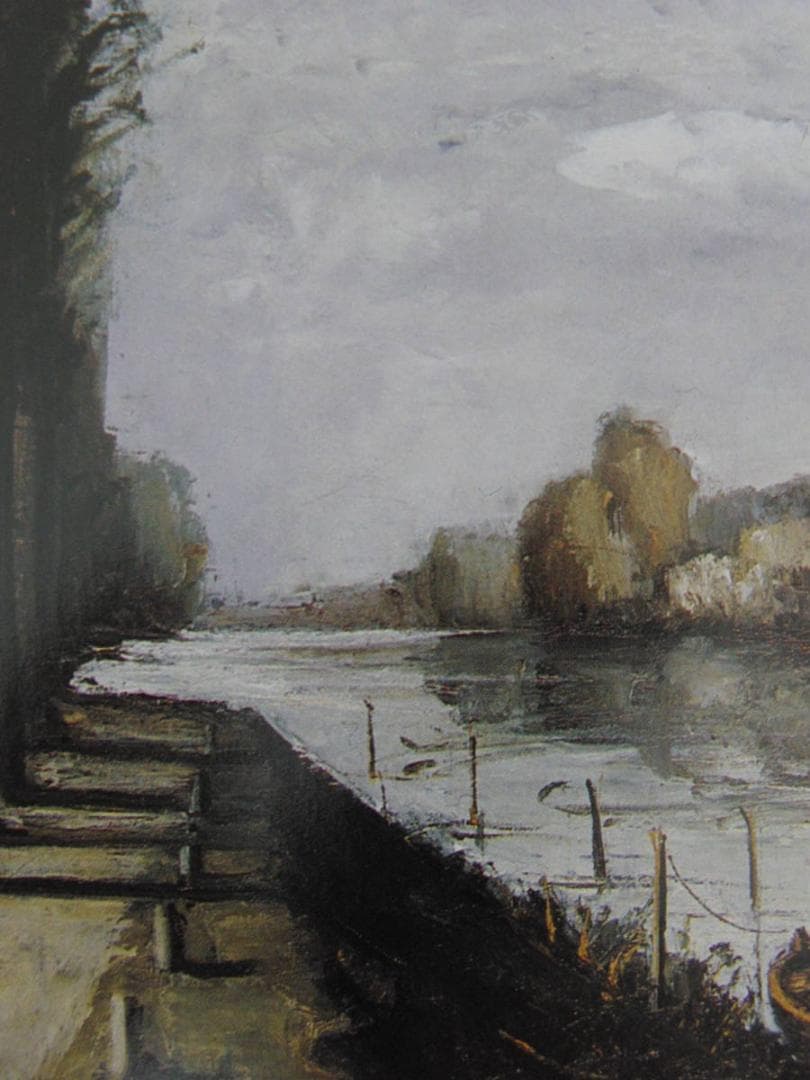 ベルナール・ビュッフェ【Bords de la Marne】希少な額装用画集より