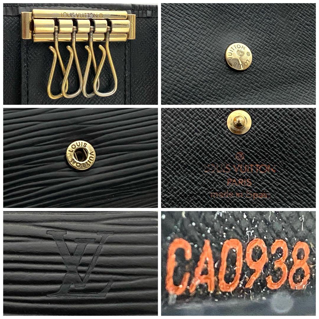 ルイヴィトン　エピ　キーケース　ミュルティクレ4 ブラック