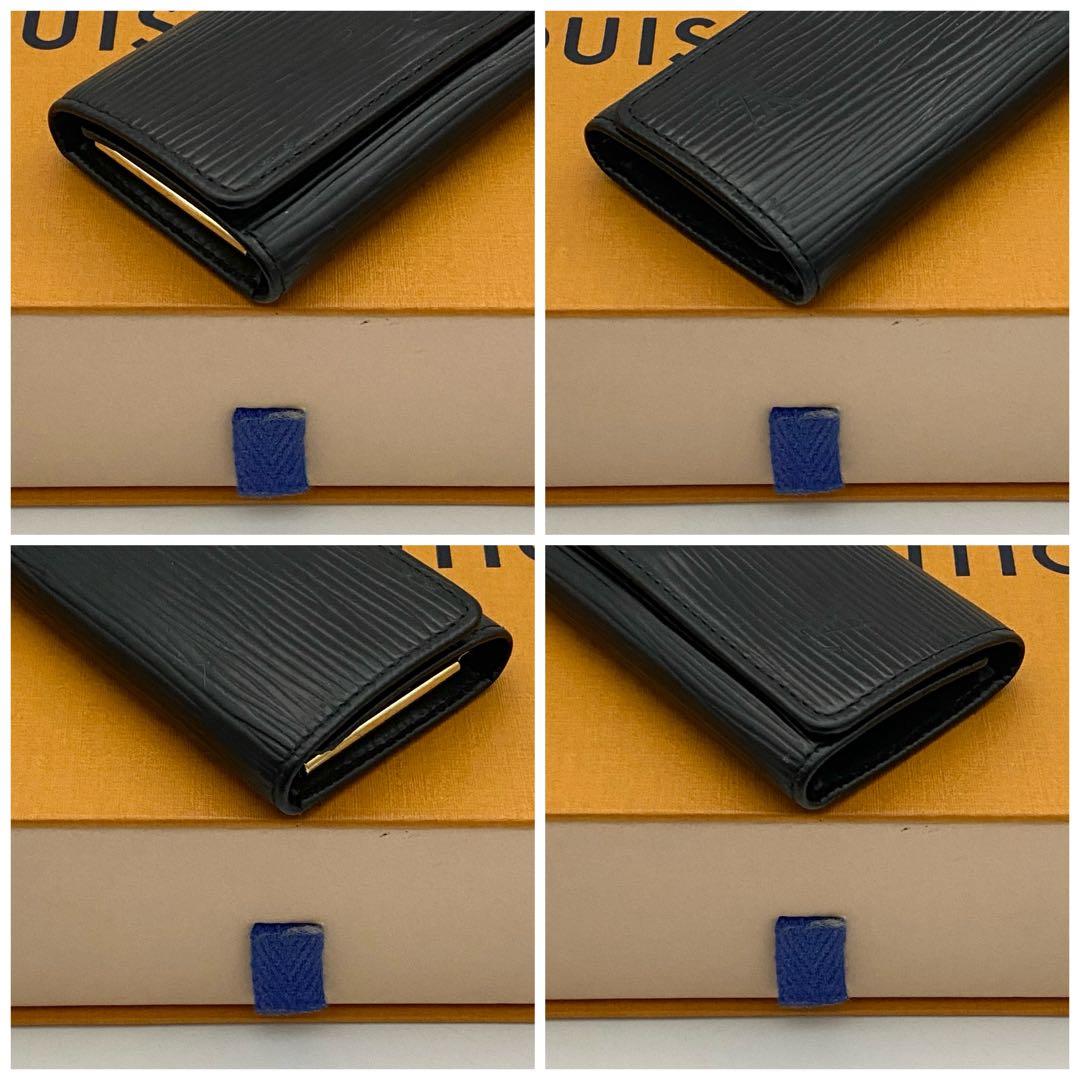ルイヴィトン　エピ　キーケース　ミュルティクレ4 ブラック