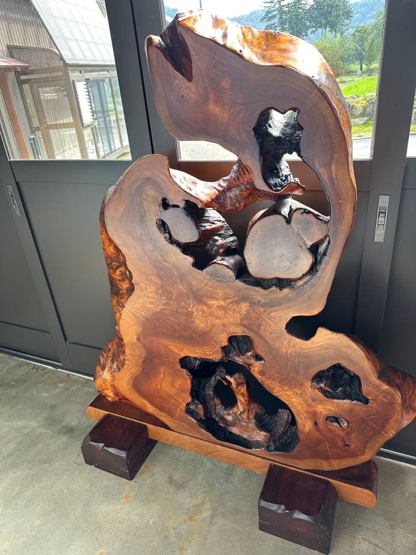 天然一枚木　衝立