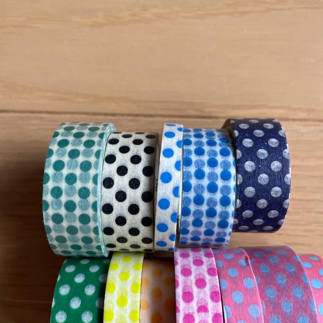カモ井加工紙　mt 水玉　ドット　マスキングテープ　匿名発送　ドット　スプリング