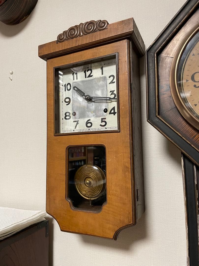 振り子時計 精工舎 8日巻 完動品