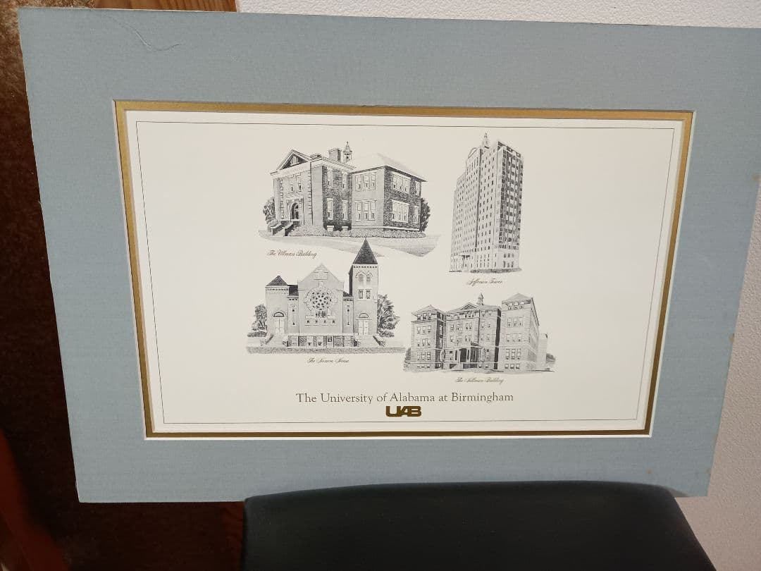 アラバマ大学バーミンガム校 リトグラフ