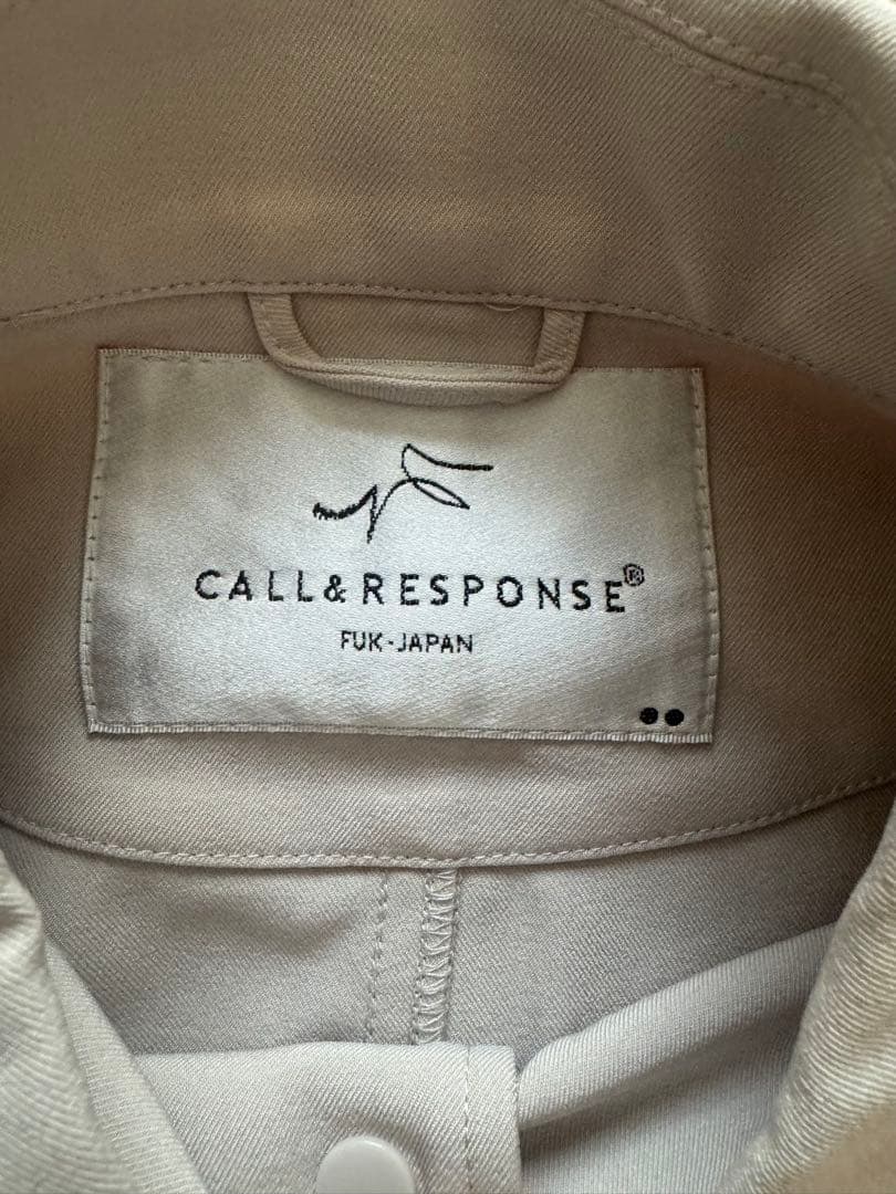 ストレッチツイル/グログランジャケット M グレージュ